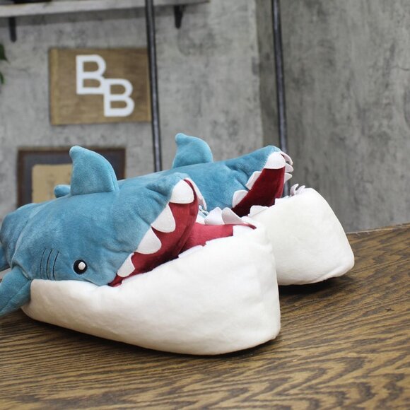 NWT Cat & Jack Kids Boys Knox Shark Ankle Biter Slippers 86004700 Blue XL (6/7) - Picture 6 of 10